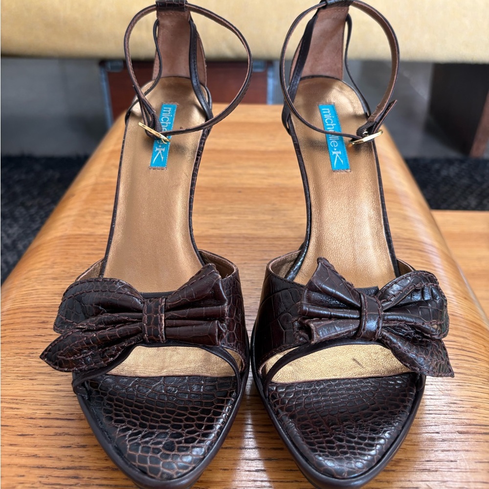 Michelle K peep-toe platform sandals - Picture 3 of 8